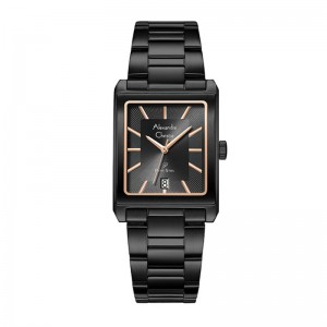 Alexandre Christie AC 1039 Black Rosegold Man MDBIPDGRG